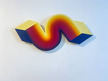 Original Abstract Travel Sculpture by Jessica Moritz