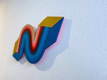 Original Abstract Language Sculpture by Jessica Moritz