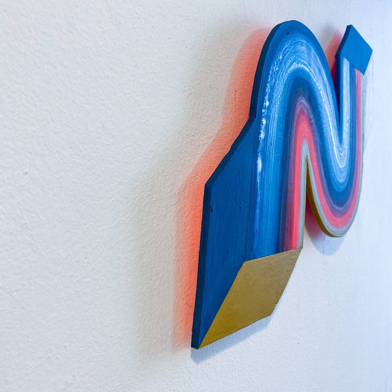 Original Abstract Language Sculpture by Jessica Moritz