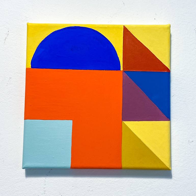 Original Conceptual Geometric Painting by Jessica Moritz