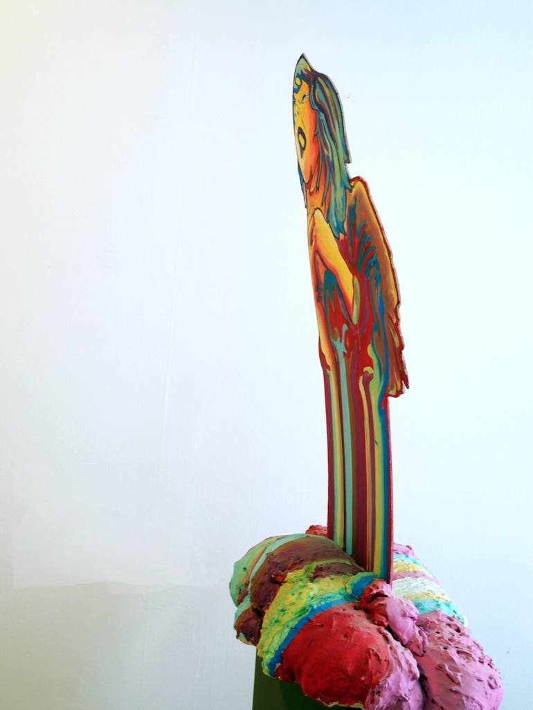 Original Pop Art Women Sculpture by Jessica Moritz