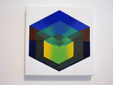 Original Abstract Geometric Paintings by Jessica Moritz