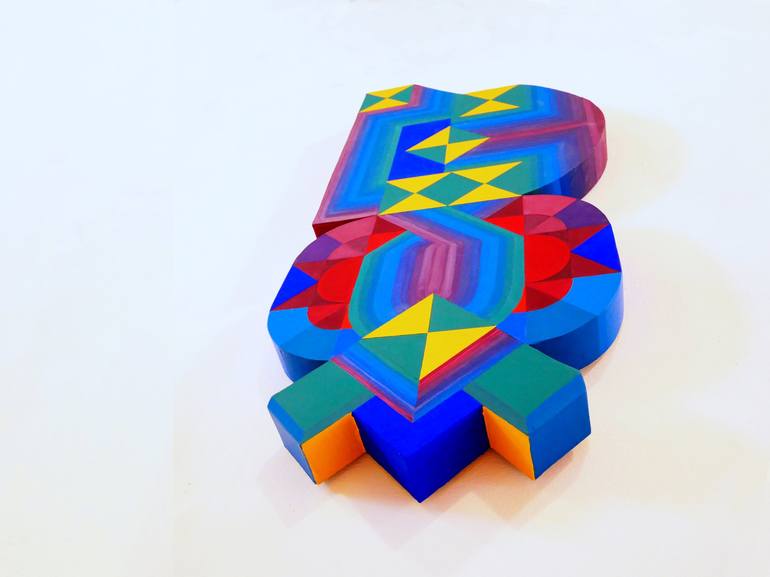 Original Abstract Geometric Sculpture by Jessica Moritz