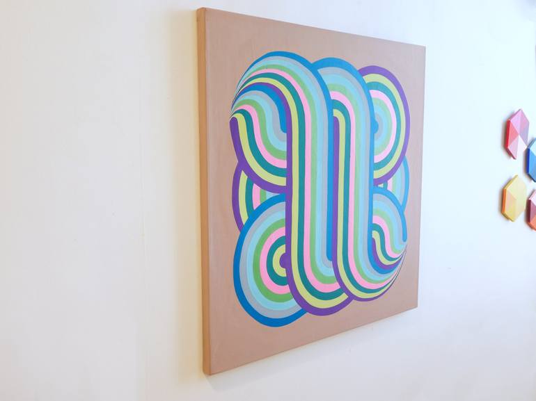 Original Abstract Calligraphy Painting by Jessica Moritz