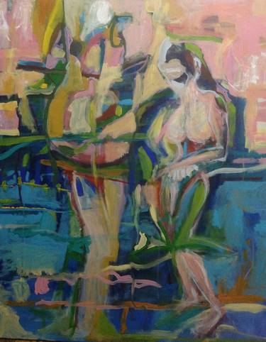 Original Figurative Abstract Paintings by Aura Wallace