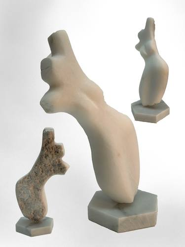 Original Figurative Nude Sculpture by Dennisjames Partington