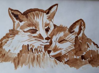 Print of Animal Drawings by Lyudmila Tomchuk-Beregova