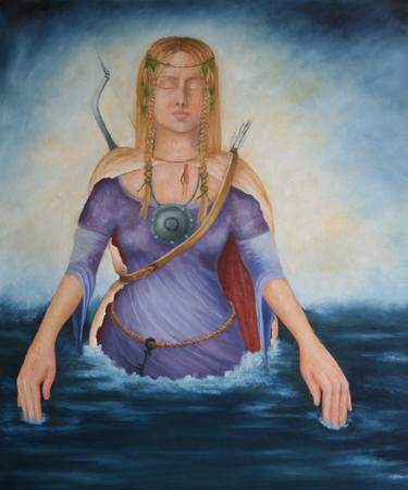 Original Figurative Fantasy Painting by Monica Kovac