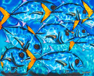 Print of Fish Paintings by Daniel Jean-Baptiste