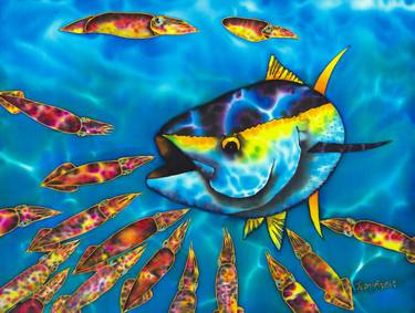 Print of Surrealism Fish Paintings by Daniel Jean-Baptiste