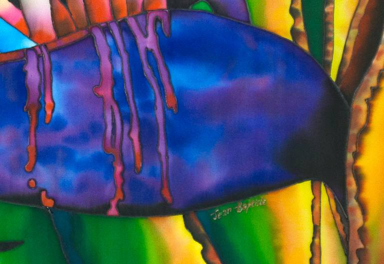 Original Abstract Expressionism Botanic Painting by Daniel Jean-Baptiste
