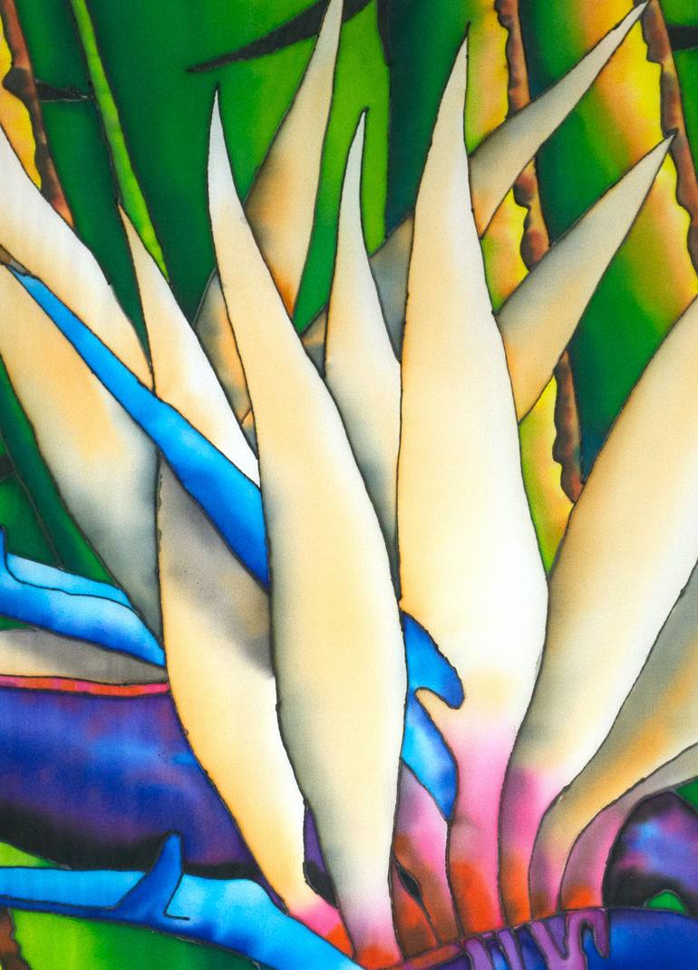 Original Abstract Expressionism Botanic Painting by Daniel Jean-Baptiste