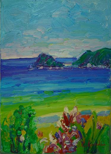 Flowers By The Sea Paintings For Sale Saatchi Art