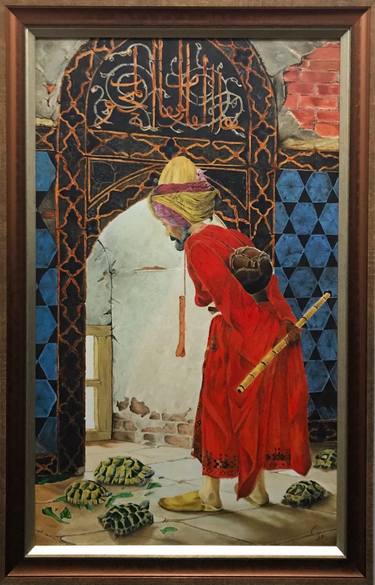 Kaplumbağa Terbiyecisi (Osman Hamdi) thumb