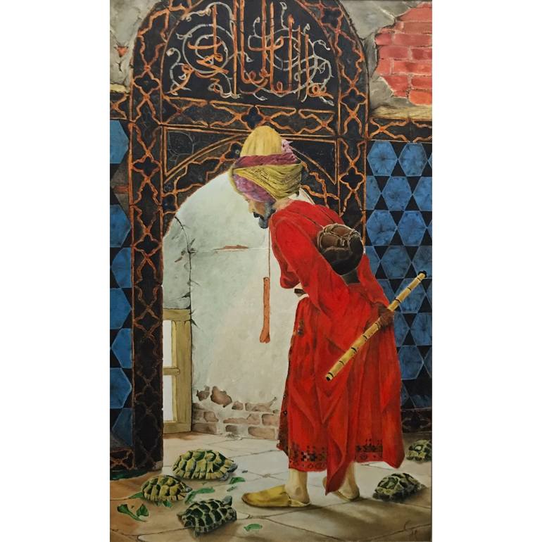 Original Figurative Culture Painting by Günseli Hilal Nehir