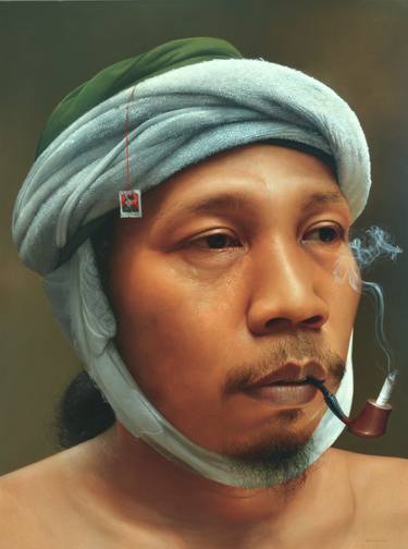 Original Portraiture Portrait Paintings by Sigit Raharjo