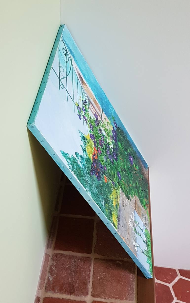 Original Impressionism Floral Painting by Nahid Bernard