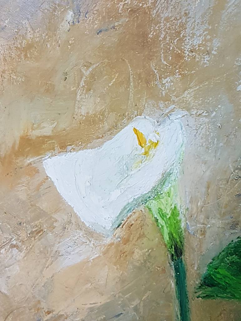 Original Impressionism Floral Painting by Nahid BERNARD