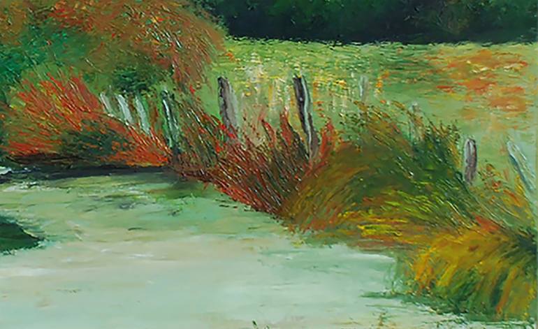 Original Impressionism Landscape Painting by Nahid BERNARD
