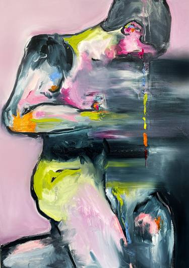 Original Abstract Expressionism Body Paintings by chroma Kristina Khramaya