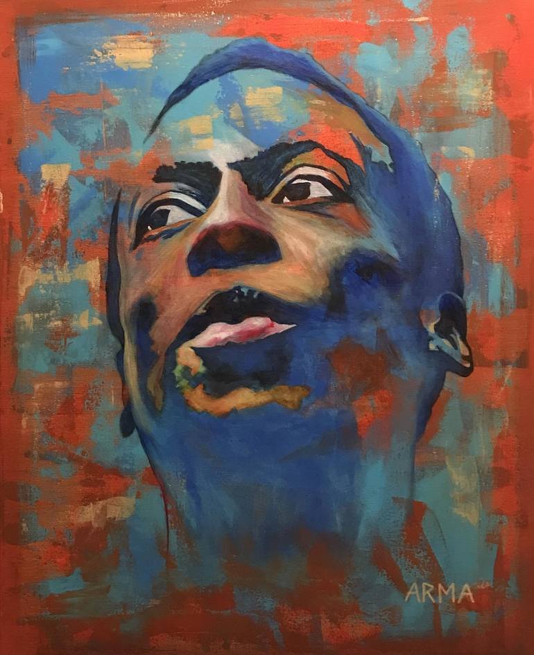 Miles Davis Painting by Arma Polk | Saatchi Art