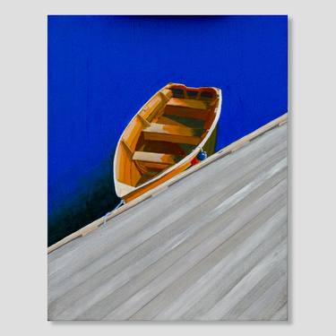 Original Expressionism Boat Paintings by Bruce Howard