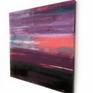 I love the sunsets .... with all their colors and changes in just a few seconds!! and can capture one of this moments, it´s magic!
I love to paint with acrylics and abstract landscapes because the spectator has all the way long to discover or dive in it and feel all the different feelings that the painting can give them.