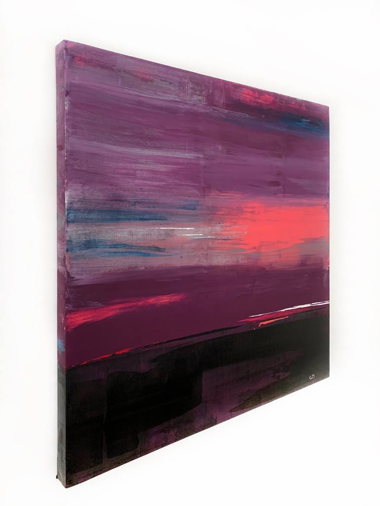 Original Abstract Expressionism Abstract Painting by Gabriela Roman Esnaurrizar
