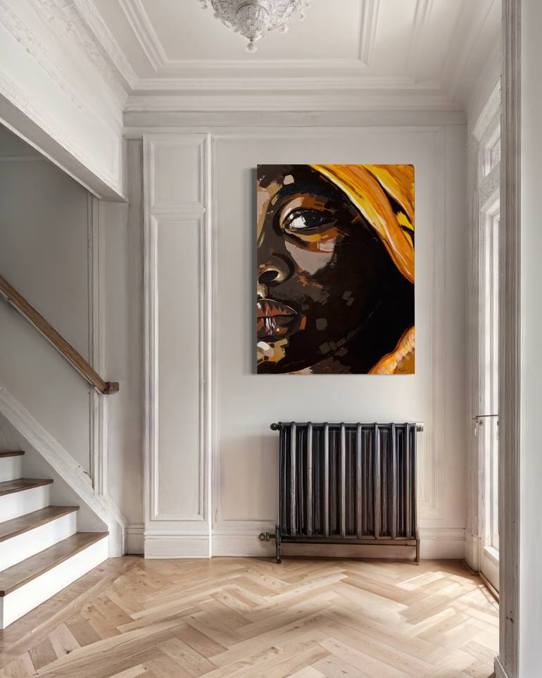 Original Abstract Women Painting by Gabriela Roman Esnaurrizar