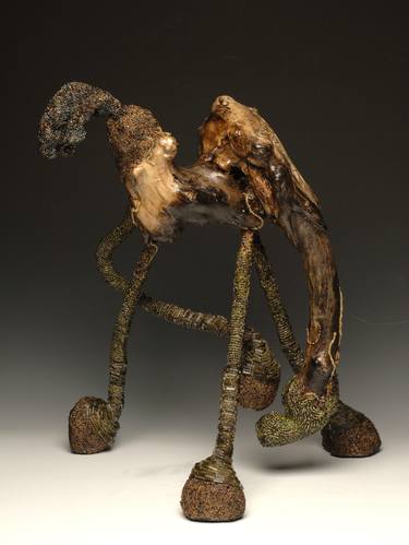 Original Abstract Horse Sculpture by Lynne Hanson