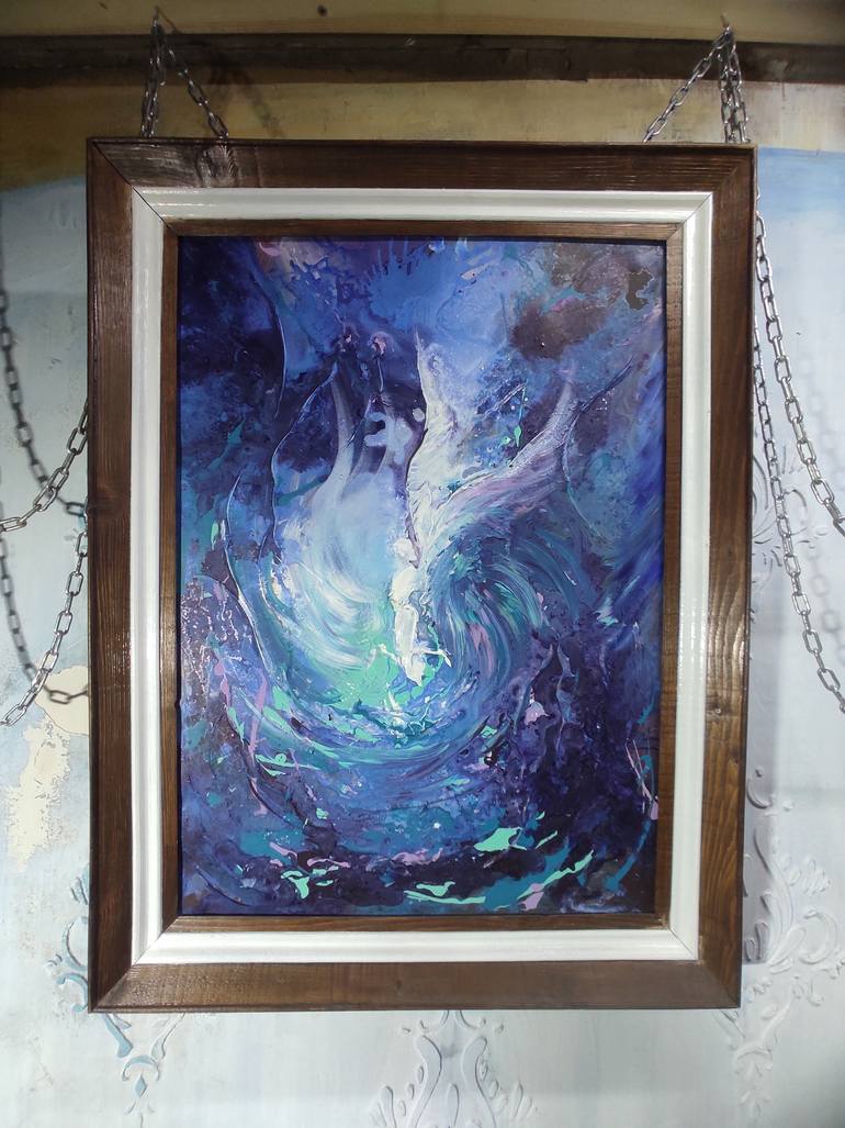 Original Surrealism Abstract Painting by Stanislav Kldiashvili