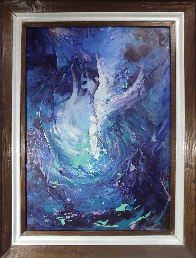 Original Surrealism Abstract Painting by Stanislav Kldiashvili