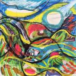 Mullion Cove Lizard Cornwall Acrylic on Canvas by Nigel Waters