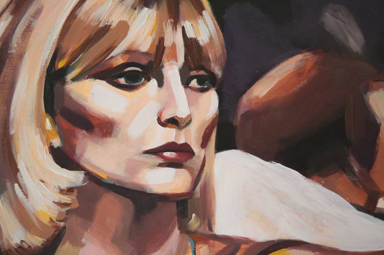 Original Impressionism People Painting by Erik Vos