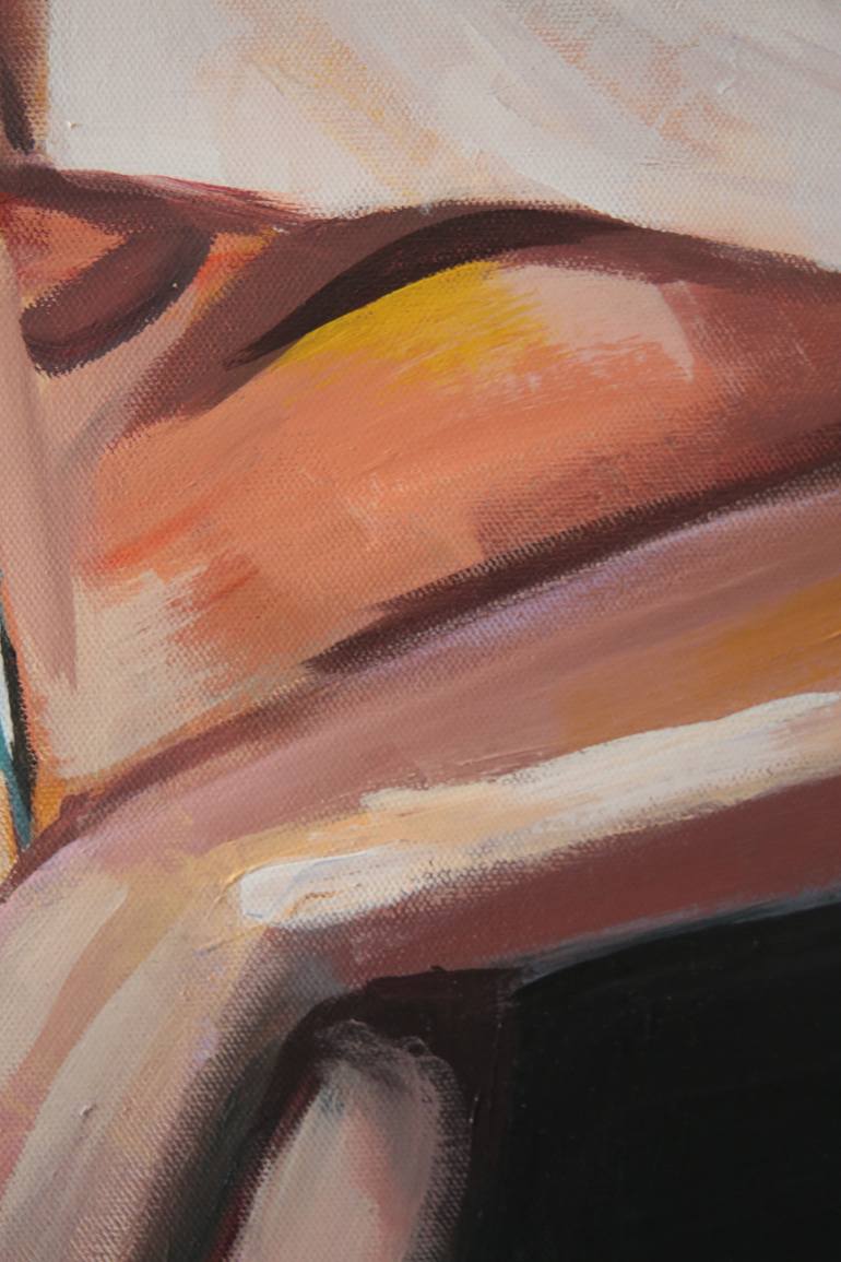 Original Impressionism People Painting by Erik Vos