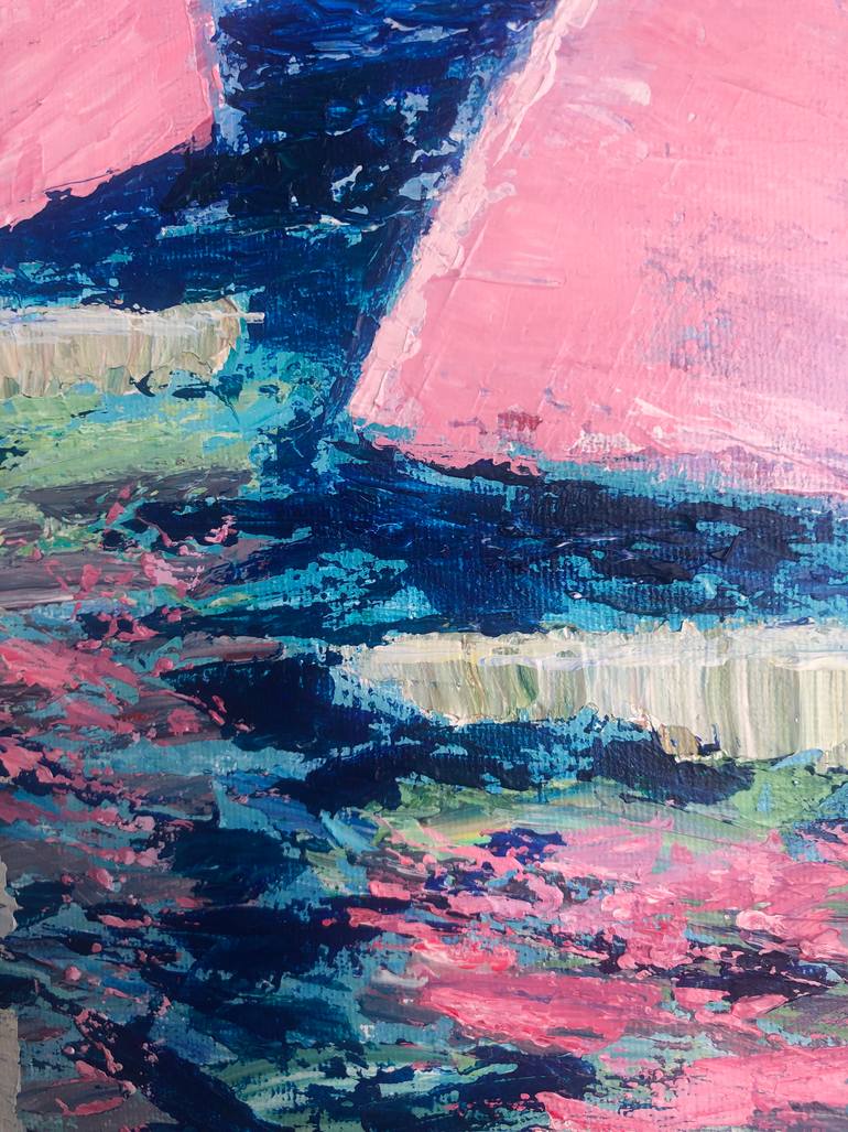 Original Abstract Expressionism Abstract Painting by Dinara Iskakova-Bekenova