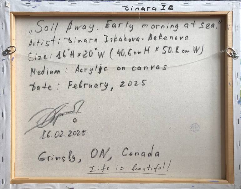 Original Abstract Expressionism Abstract Painting by Dinara Iskakova-Bekenova