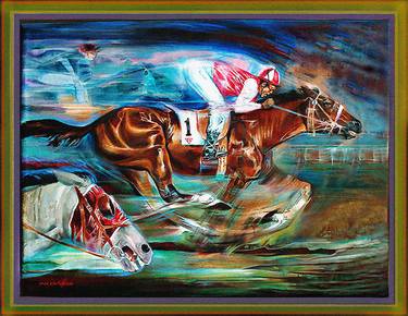 Print of Horse Paintings by Nico Vosloo
