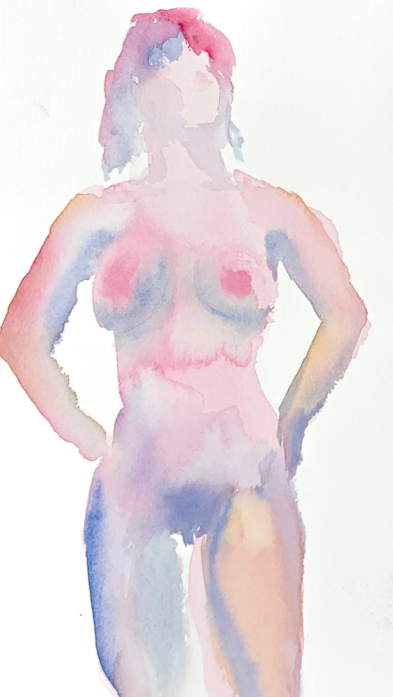 Nude female Painting by Nadia Daly | Saatchi Art