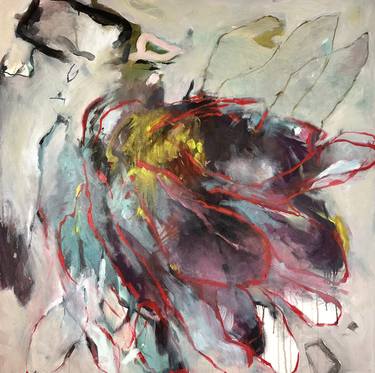 Original Abstract Expressionism Floral Paintings by Sue Greeff