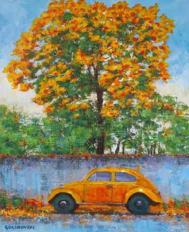 Print of Automobile Paintings by Nikola Golubovski