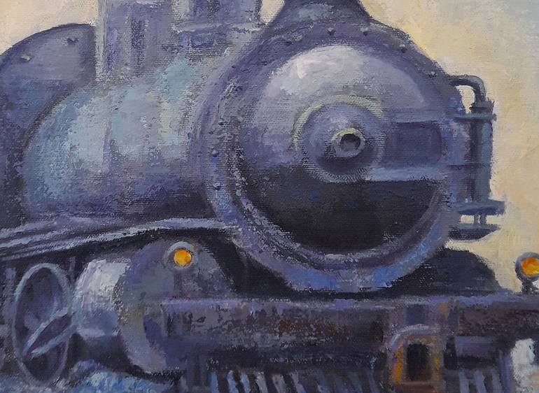 Original Contemporary Train Painting by Nikola Golubovski