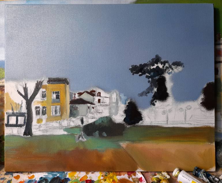 Original Contemporary Landscape Painting by Nikola Golubovski