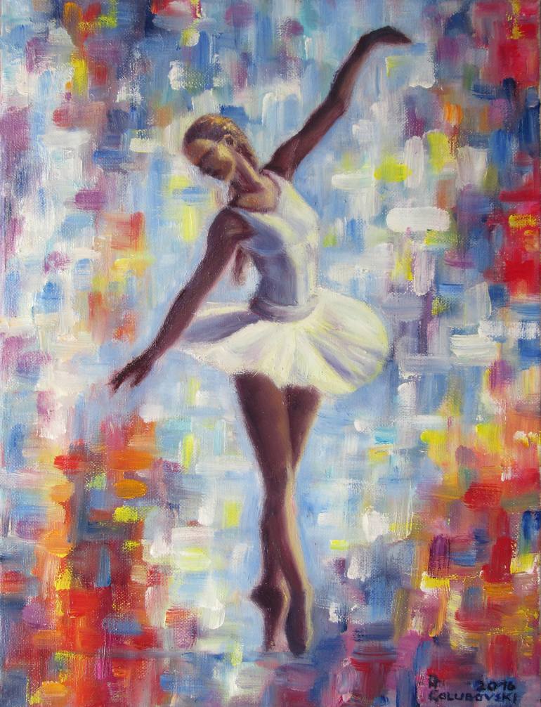 ballerina Painting by Nikola Golubovski | Saatchi Art