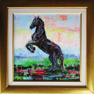 Print of Impressionism Horse Paintings by Nikola Golubovski