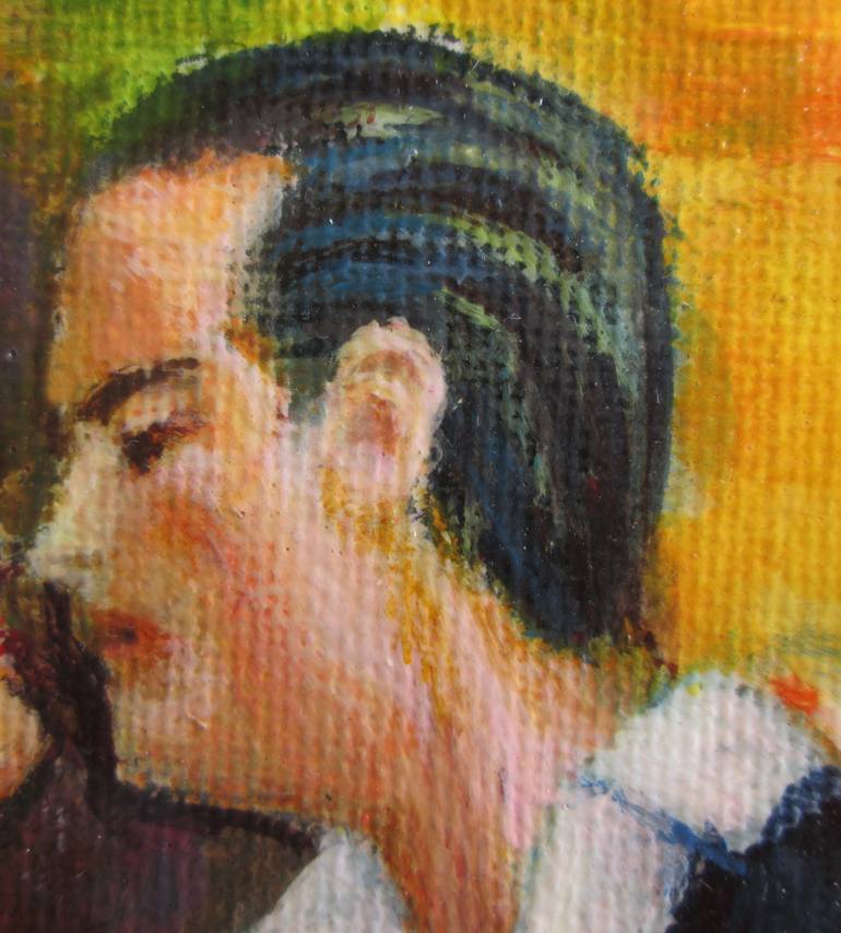 Original Modernism People Painting by Nikola Golubovski