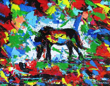 Original Expressionism Horse Paintings by Nikola Golubovski