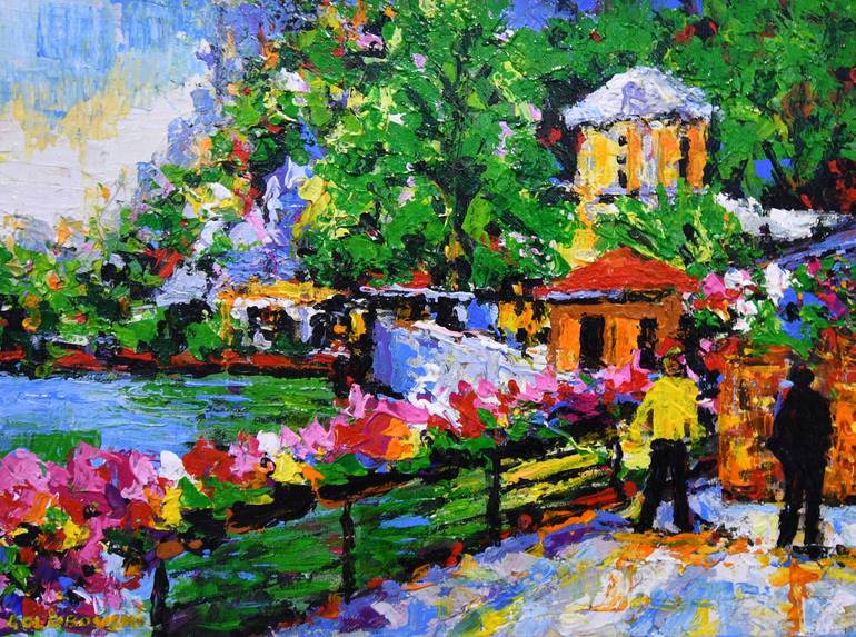 Print of Expressionism Landscape Paintings by Nikola Golubovski