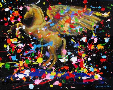 Original Modern Horse Paintings by Nikola Golubovski