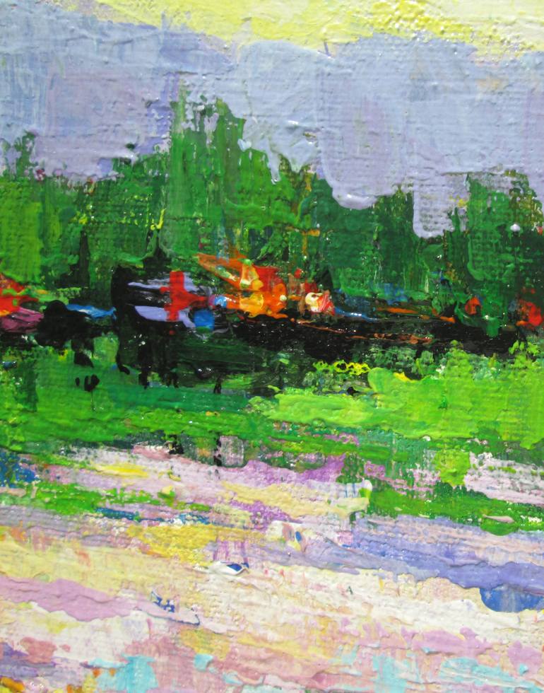 Original Expressionism Landscape Painting by Nikola Golubovski